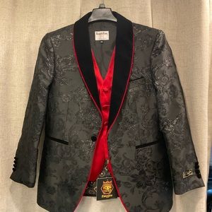 EMPIRE FOX TUXEDO PARK VEST AND DINNER JACKET MENS SIZE XS
